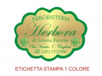 Etichette adesive per erboristerie, cosmetica, cosmesi (mm 49X36)  (cod.8M )